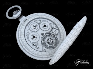 watch mechanism 17 no textures 3D-Modell