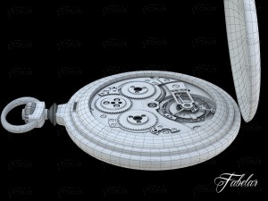 watch mechanism 17 no textures 3D-Modell