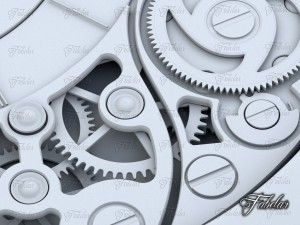 watch mechanism 18 no textures 3D Model