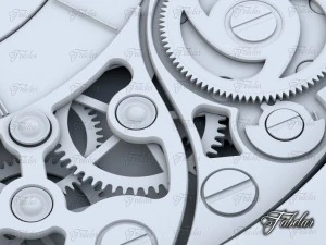 watch mechanism 18 no textures 3D Model