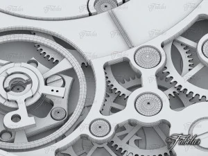 watch mechanism 18 no textures 3D Model