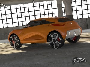 renault captur concept garage Modèle 3D