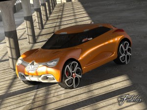 renault captur concept garage Modèle 3D