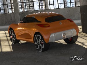renault captur concept garage Modèle 3D