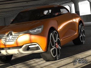 renault captur concept garage Modèle 3D