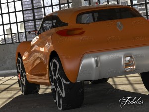 renault captur concept garage Modèle 3D
