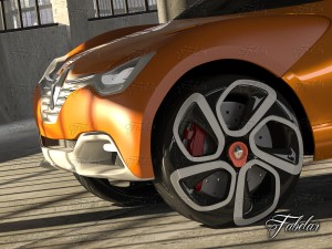 renault captur concept garage Modèle 3D