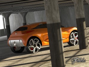 renault captur concept garage Modèle 3D