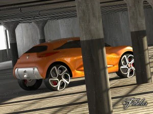 renault captur concept garage 3D Model