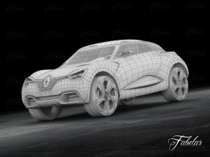 renault captur concept garage Modèle 3D