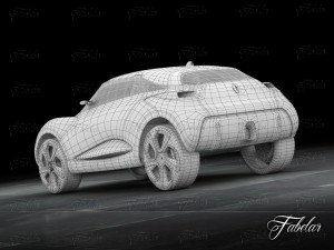 renault captur concept garage Modèle 3D