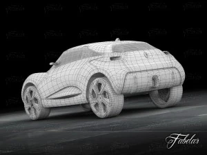 renault captur concept garage 3D Model