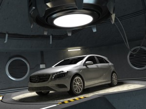 mercedes a class w176 garage 3Dモデル