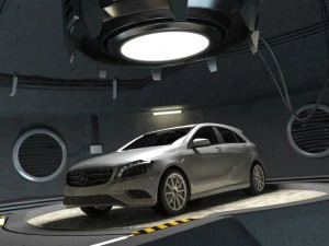 mercedes a clase w176 garaje Modelo 3D
