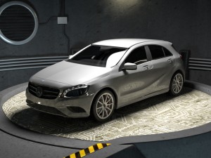 mercedes a class w176 garage Modèle 3D