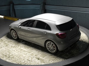 mercedes a class w176 garage Modèle 3D