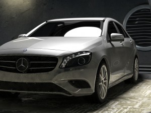 mercedes a class w176 garage Modèle 3D