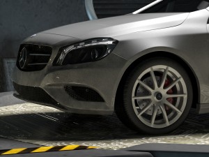 mercedes a class w176 garage Modèle 3D