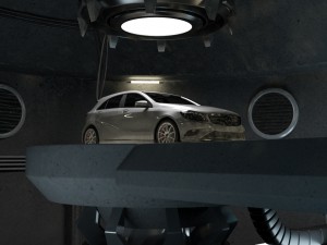 mercedes a class w176 garage Modèle 3D