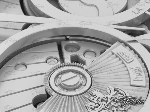 watch mechanism 20 no textures Modelo 3D