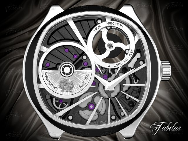 watch mechanism 20 3D Model .c4d .max .obj .3ds .fbx .stl .blend 
