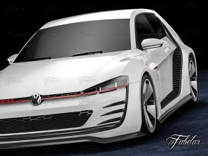 volkswagen design vision gti 3D Model
