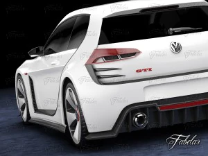 volkswagen design vision gti 3D Model