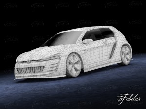 volkswagen design vision gti 3D Model