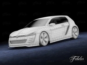 volkswagen design vision gti 3D Model