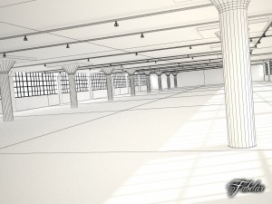 volkswagen design vision gti garage 3D Модель