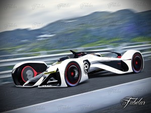 chevrolette chaparral 2x vision gt environment 3Dモデル