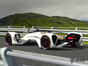 chevrolette chaparral 2x vision gt environment 3D Model