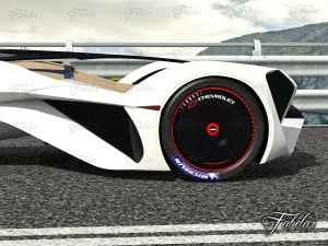 chevrolette chaparral 2x vision gt environment 3D Model