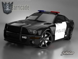 mustang shelby gt500 barricade 3D Model