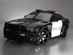 mustang shelby gt500 barricade 3D मॉडल