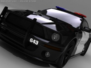 mustang shelby gt500 barricade 3D मॉडल