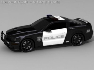 mustang shelby gt500 barricade 3D मॉडल