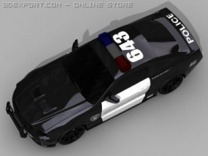 mustang shelby gt500 barricade 3D मॉडल