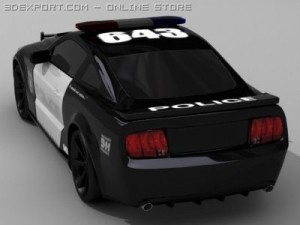 mustang shelby gt500 barricade 3D मॉडल