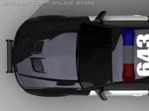 mustang shelby gt500 barricade 3D मॉडल