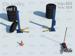 car service level 1 Model 3D
