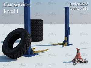 car service level 1 Model 3D