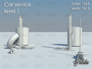 car service level 1 Model 3D