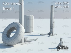 car service level 1 Model 3D