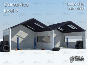 car service level 3 3D Model
