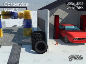 car service level 5 3D Model