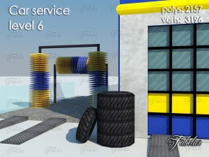 car service level 6 3D 模型