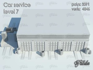 car service level 7 3D Model