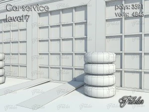 car service level 7 3D Model