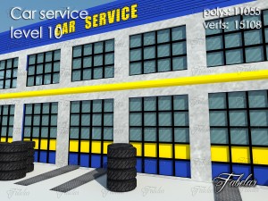 car service level 10 Model 3D